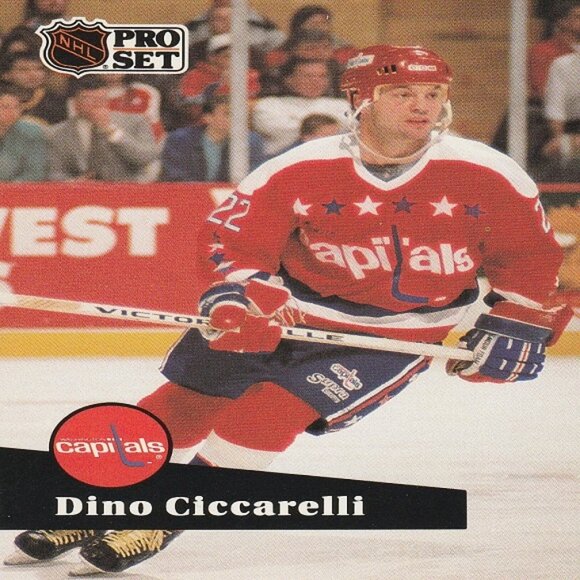 Dino Ciccarelli NHL Hockey Card Collection - 7 Capitals NHL Hockey Cards - Picture 4 of 8